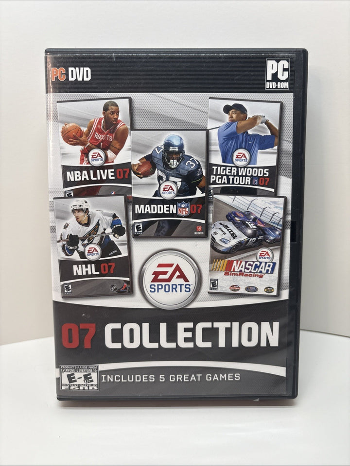 EA Sports 07 Collection (PC, 2007) NBA Live, NHL, Madden, Tiger Woods, NASCAR!