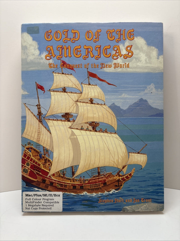 Gold of the Americas Conquest of The New World (1990) Mac Floppy Disc - Big Box