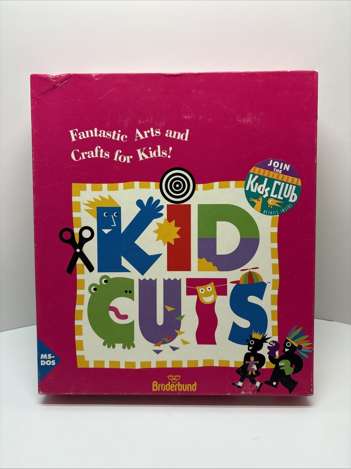 Kid Cuts by Broderbund for MS-DOS 3.5" + 5.25”Disk Educational Game Complete CIB