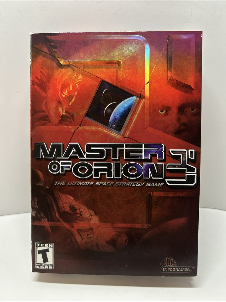 Master of Orion 3 PC Game The Ultimate Space Strategy Game Complete CIB