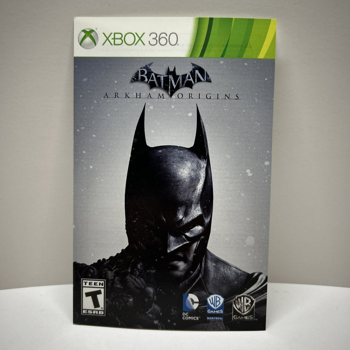 Batman Arkham Origins -  Xbox 360 - Manual Only - No Game