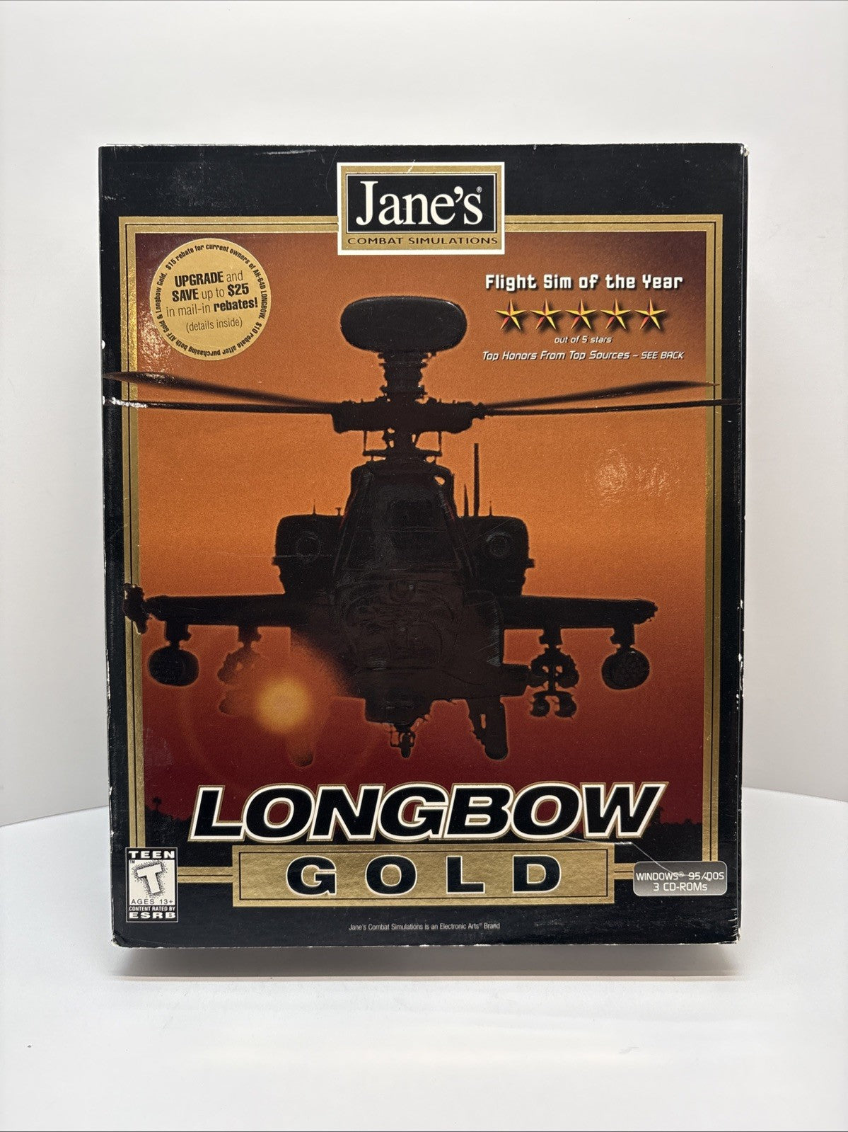 Jane's Combat Simulation LONGBOW GOLD - PC CD-ROM - Big Box