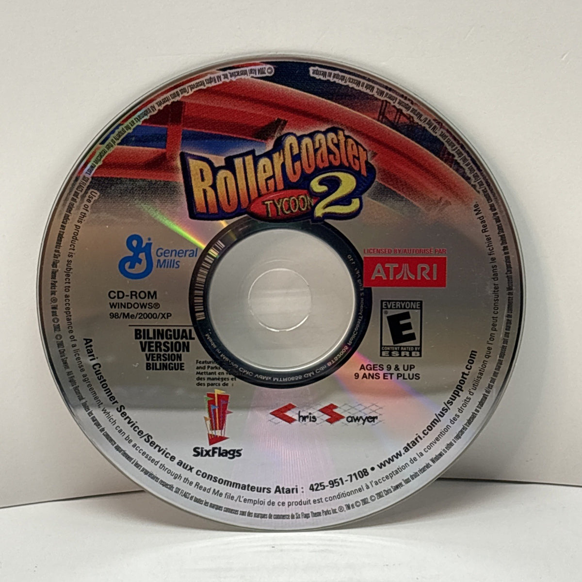RollerCoaster Tycoon 2 for PC - Disk Only - General Mills Atari