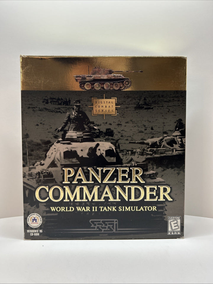 Panzer Commander World War II Tank Simulator Game 1998 PC Big Box