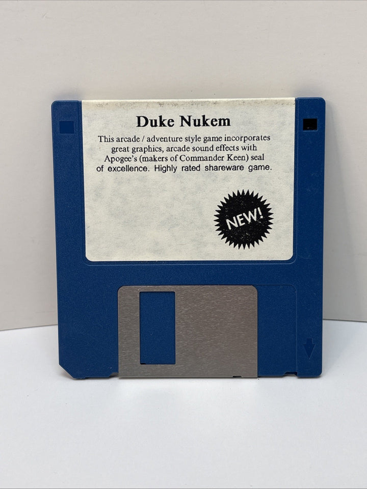 Duke Nukem (1991) PC MS-DOS 3.5″ Floppy Disk – Apogee Shareware – Ep 1 Shrapnel