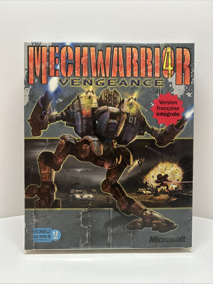 MechWarrior 4: Vengeance, 2000, Big Box, Version Française Canadienne