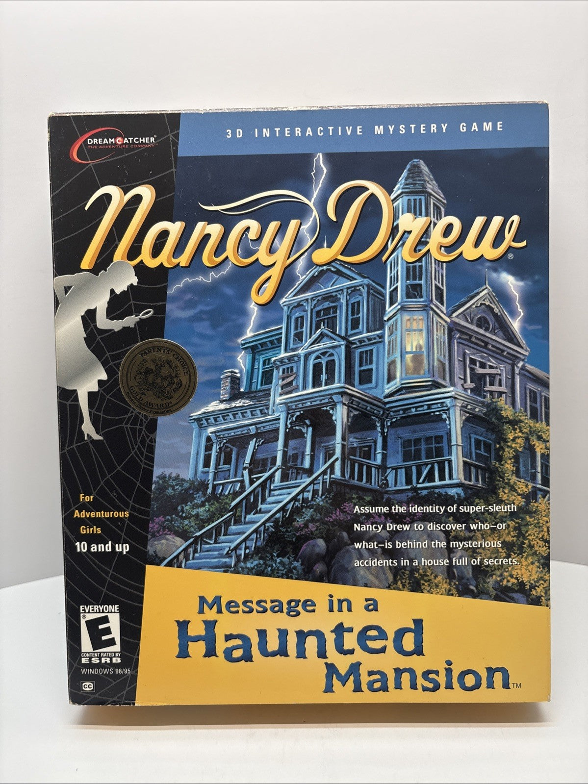 Nancy Drew: Message in a Haunted Mansion (2000) - Rare Big Box - PC CD-ROM
