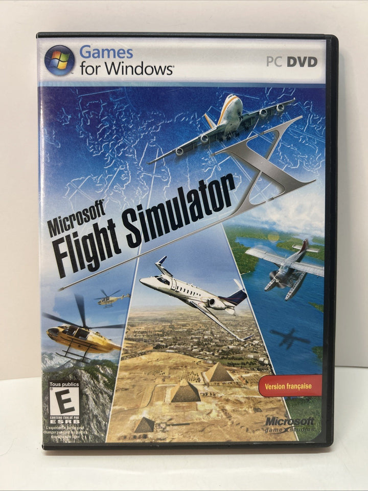 Microsoft Flight Simulator X (PC DVD 2006) CIB & Tested - French