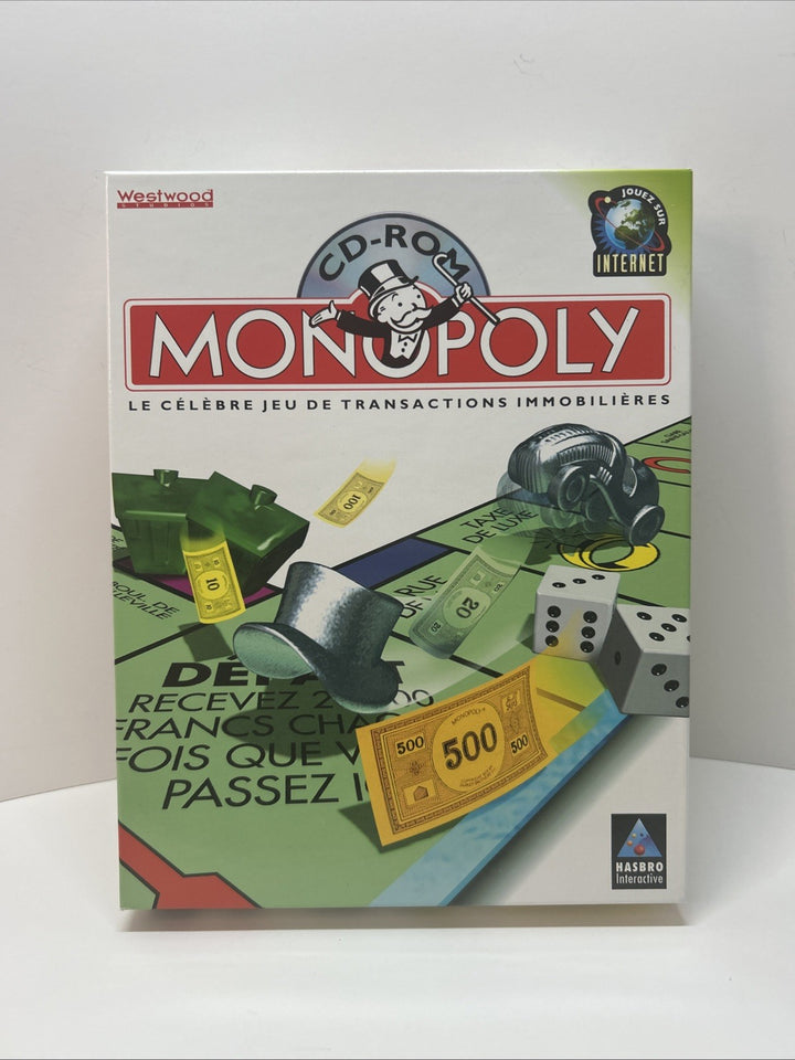 Monopoly CD-ROM (PC, 1997) Big Box - French Français