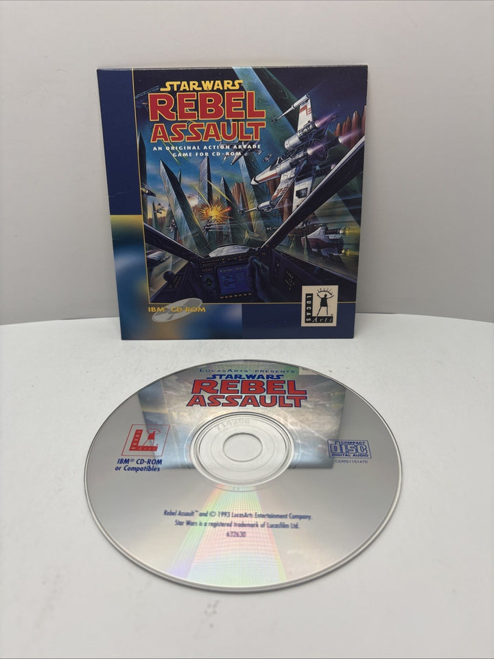 Star Wars Rebel Assault (Windows PC, 1993) Lucasarts  (Disc In Sleeve)