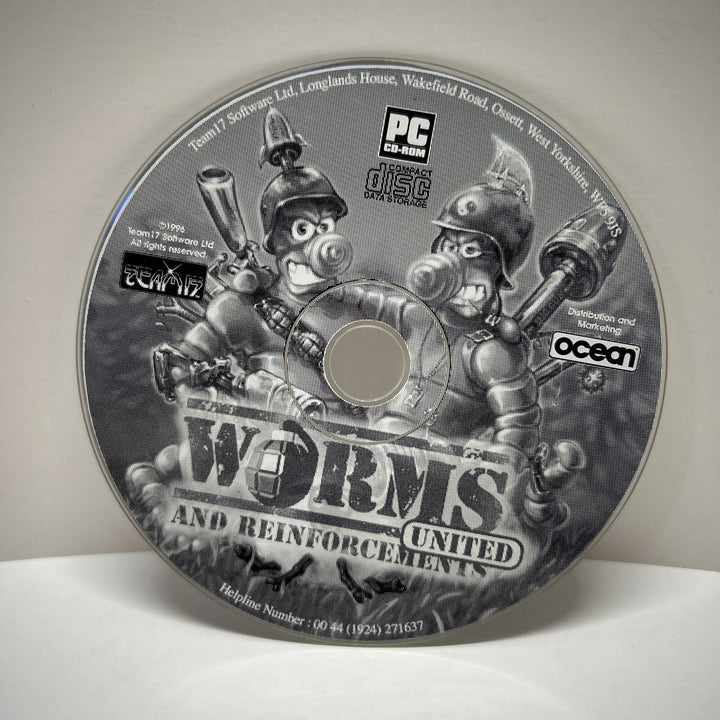 Worms and Reinforcements United (Microprose, IBM PC, MS-DOS, 1996) CD Only