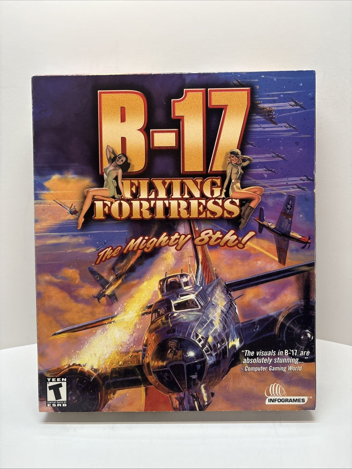 B-17 Flying Fortress The Mighty 8th Big Box PC CD-ROM Video Game 2001