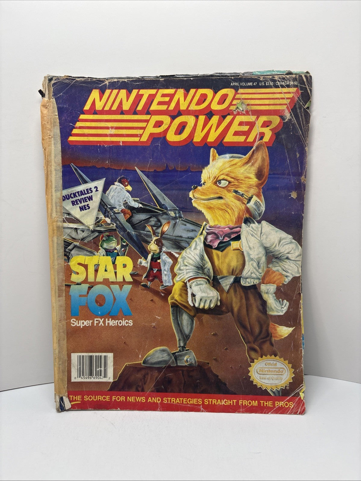 Nintendo Power Vol. 47 April STAR FOX (No Poster) Very Damaged See Pictures