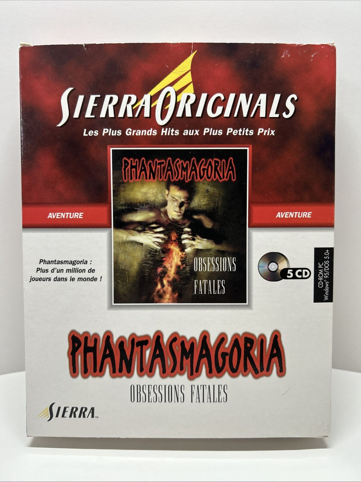 Sierra Originals Phantasmagoria II Obsessions Fatales PC 5 CD's Set - French