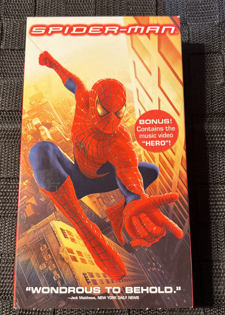 Spider-Man (VHS, 2002) Bonus Music Video Hero