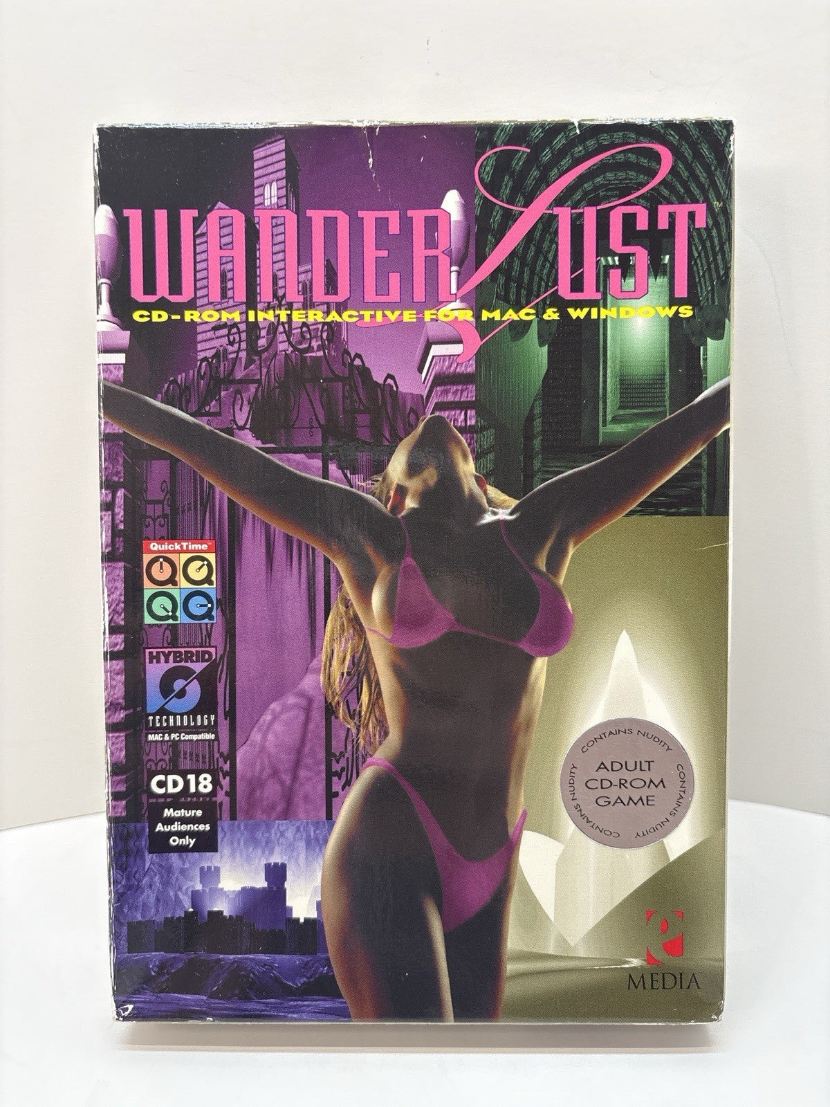 Wanderlust (1994) Big Box CD-ROM – Complete – Mac/PC Hybrid – Adult