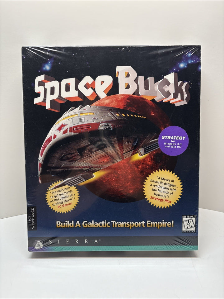 Space Bucks (1996) Sierra – PC Big Box – Factory Sealed!
