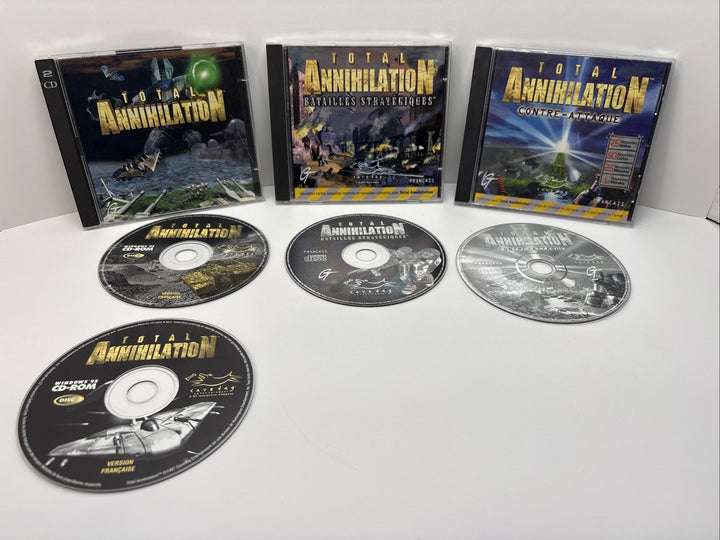 Total Annihilation (1997) Bundle (Original + Expansions) PC CD-ROM - French