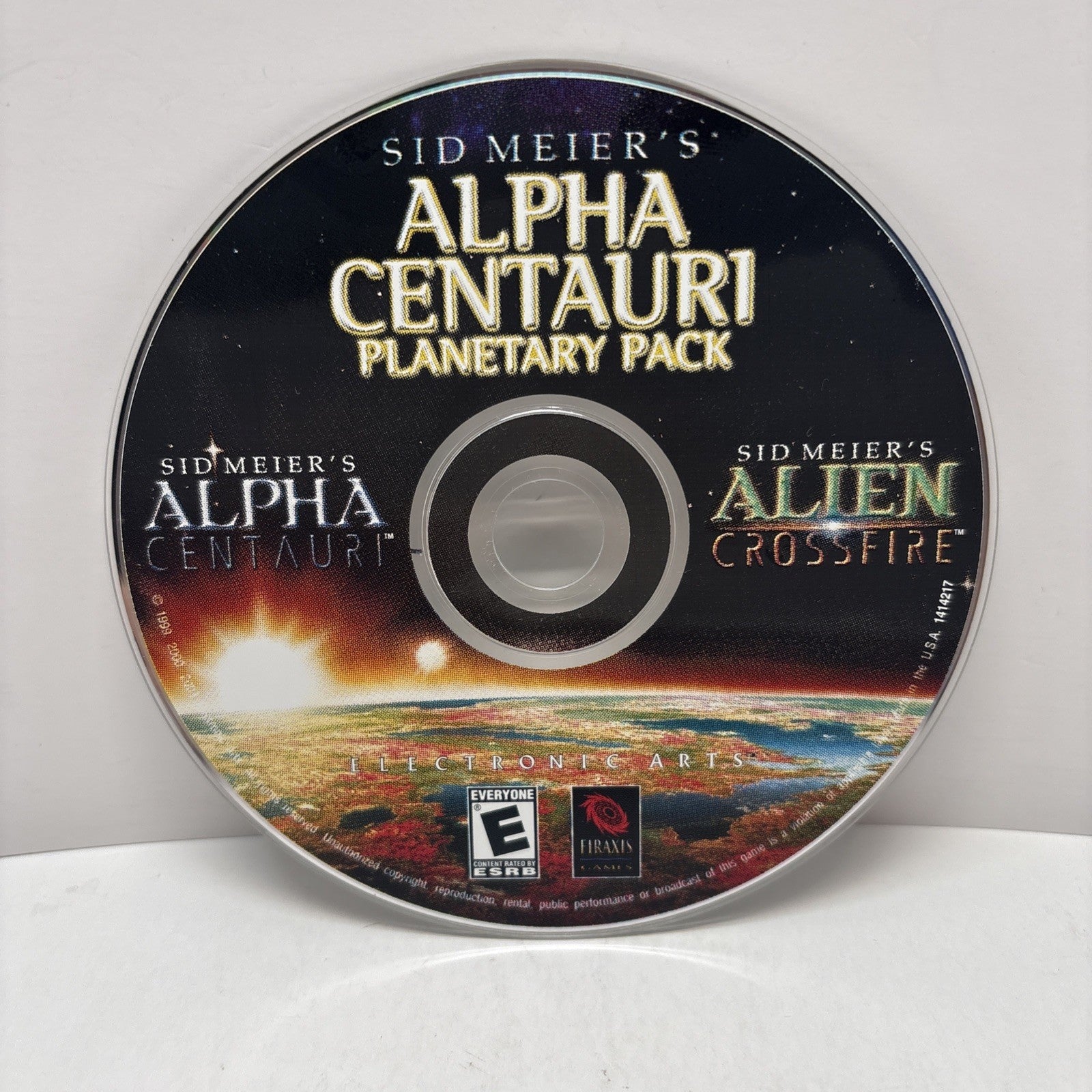 Sid Meier's Alpha Centauri Planetary Pack (PC CD-ROM, 1999) Disc Only