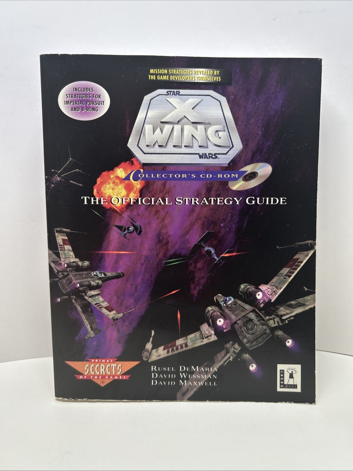 Star Wars X-Wing Collector’s CD-ROM Prima Offical Strategy Guide PC 1995