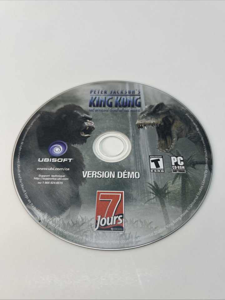 Peter Jackson's King Kong: PC GAME DEMO DISC - Magazine 7 Jours