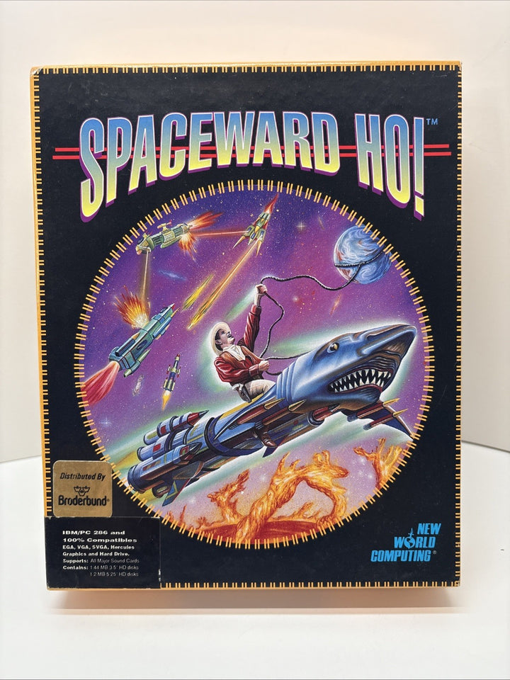 Spaceward Ho! By New World Computing (1992) PC - 3.5” & 5.25” Disks - Big Box
