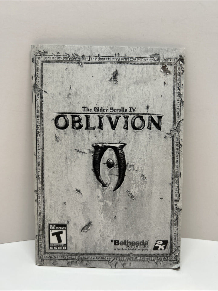 Elder Scrolls IV Oblivion - PC Bethesda Games - 2006 - Manual Only - French