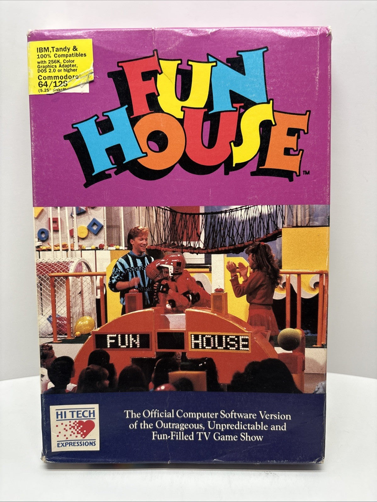 Fun House (1989) IBM/Tandy/PC C64 Hi Tech Expressions  5.25" Floppy Disk