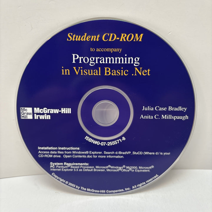 Student CD-ROM To Accompany Programming in Visual Basic. NET - McGraw-Hill Irwin