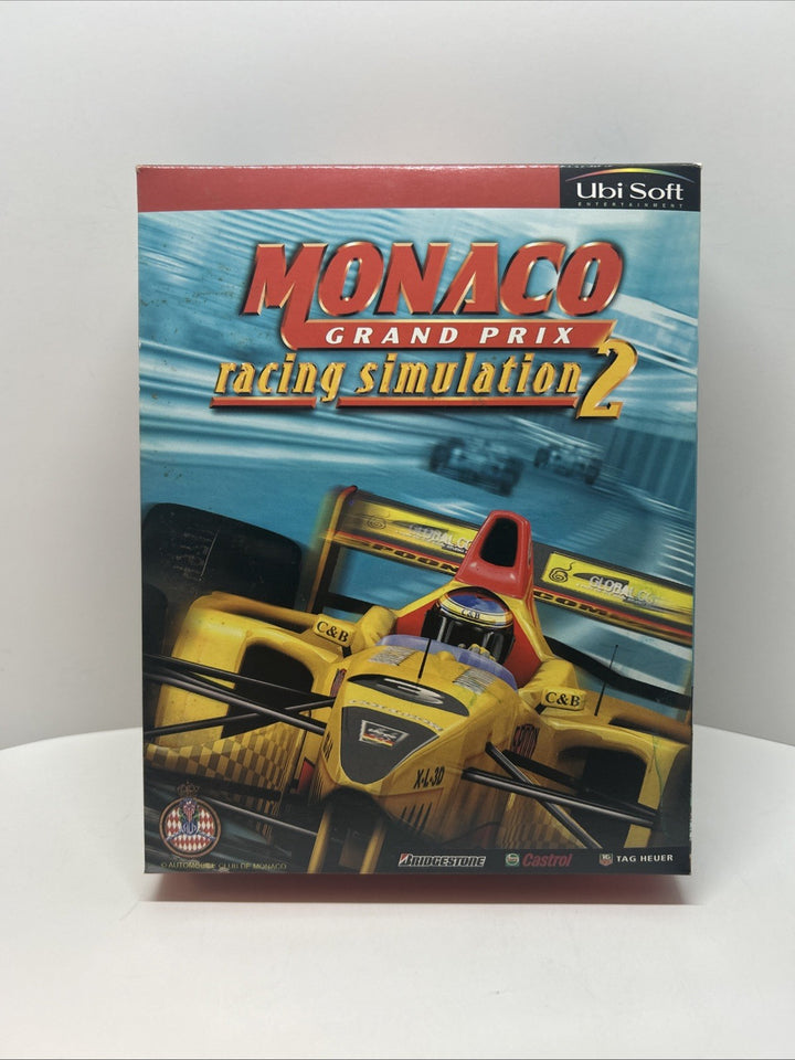 Monaco Grand Prix Racing Simulation 2 PC Big Box Computer Game CD-Rom - Box Only