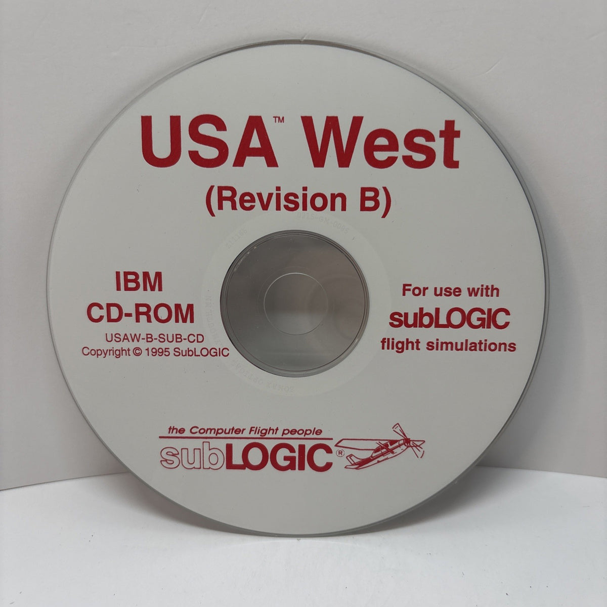 USA West (Revision B) PC CD-ROM For Use With Sublogic Flight Simulators