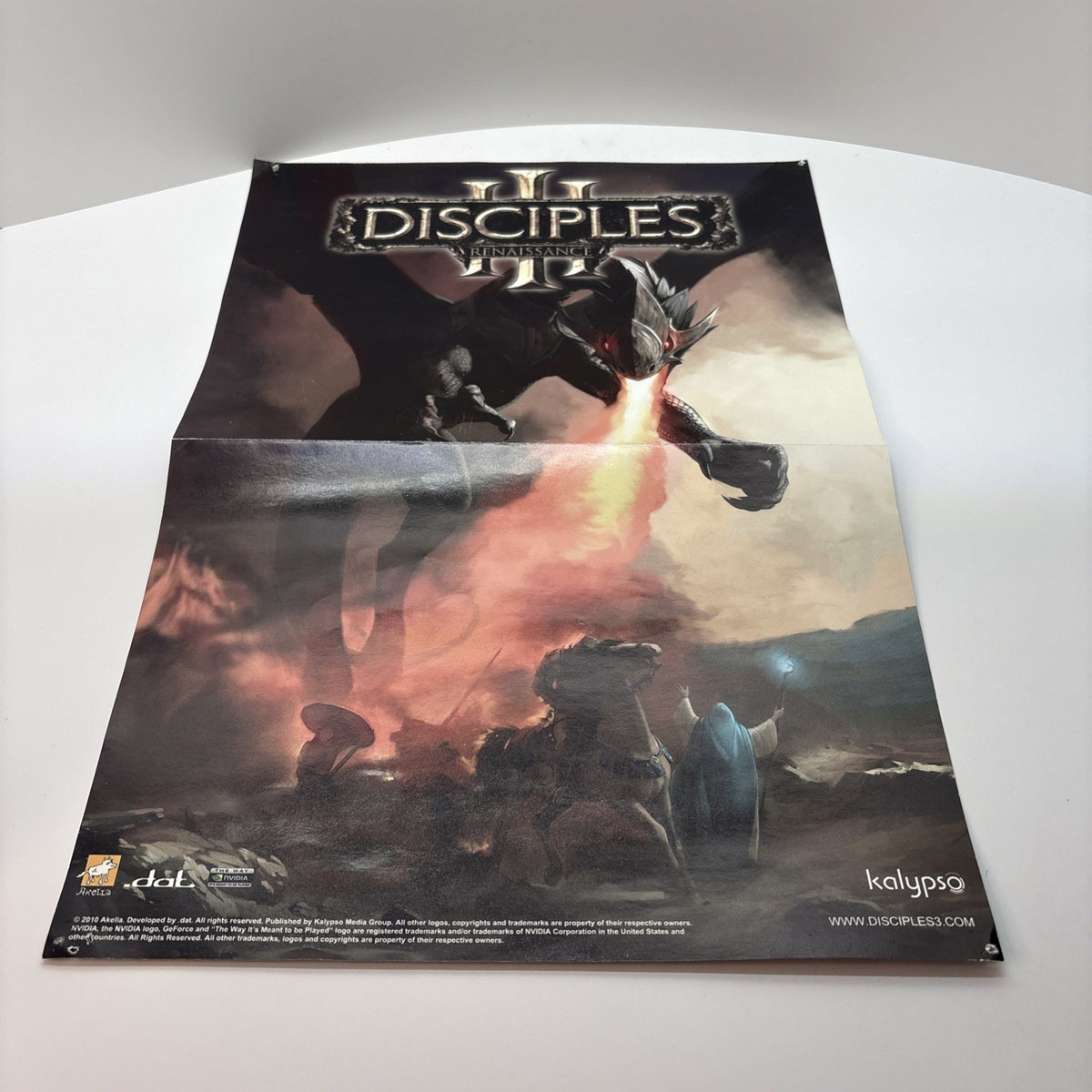 Disciples III Renaissance / Patrician IV PC Game Foldout Promo Ad Print Poster
