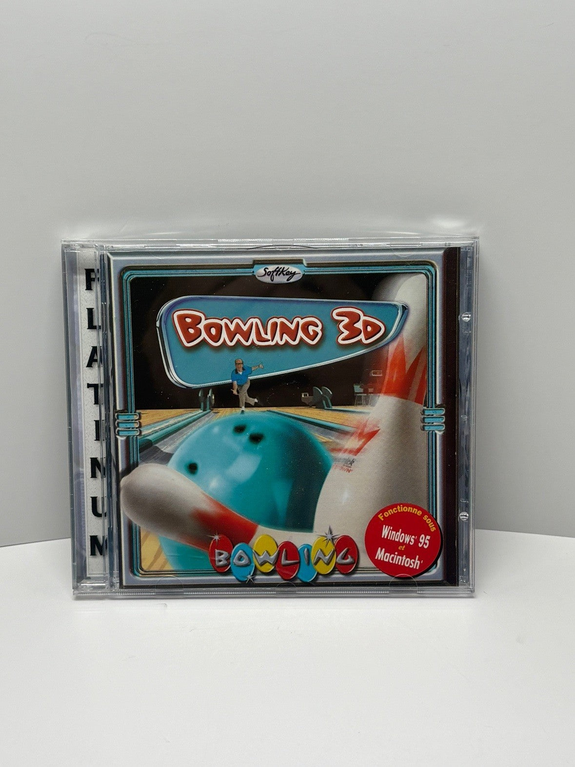 Bowling 3D PC CD-ROM FR Jewel Case SoftKey Platinum Alley 19 Bowling 1998