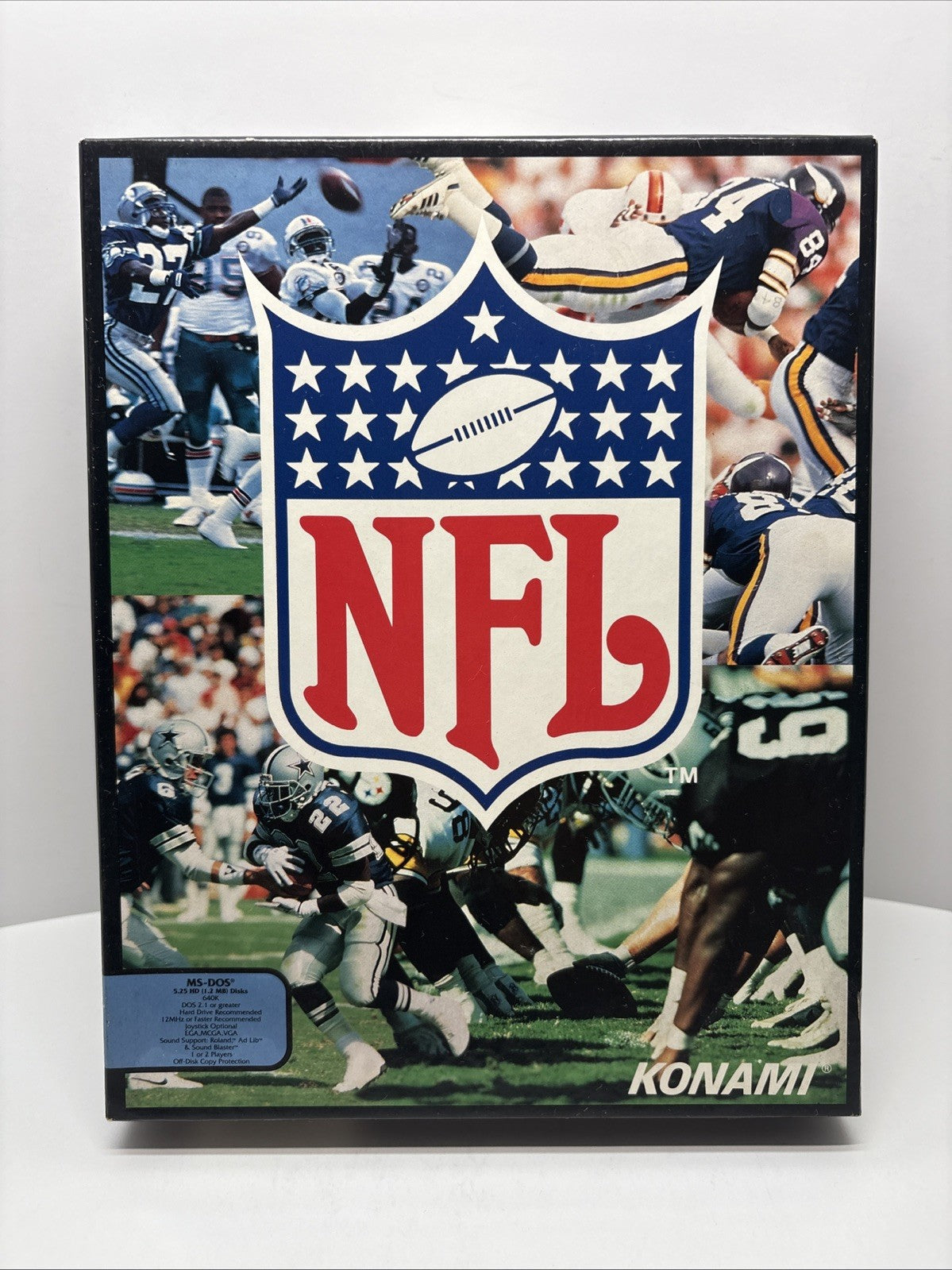 NFL Football (Konami) (PC 5.25" Disk, 1992) - COMPLETE / CIB