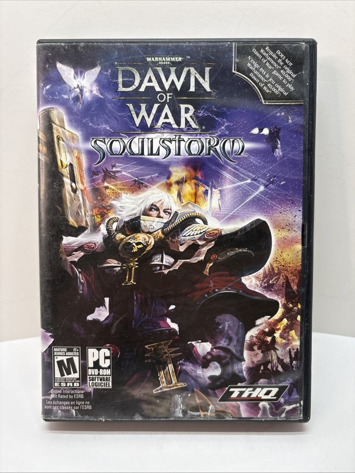 Warhammer 40,000: Dawn of War Soulstorm (PC DVD-ROM, 2008) w/ Key