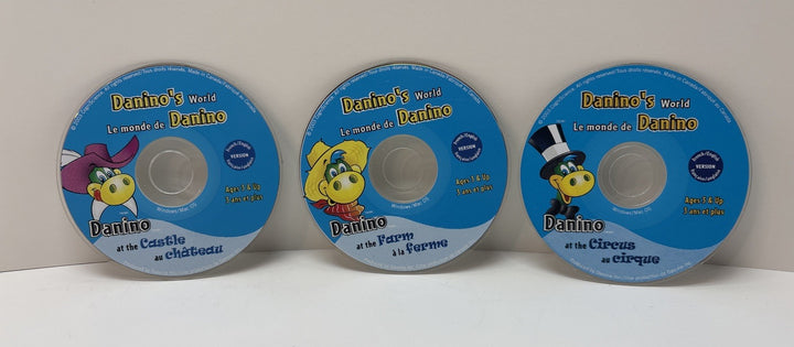 Danino's World 3 Mini CD-ROMs PC Game 2003 English French - Castle, Farm, Circus