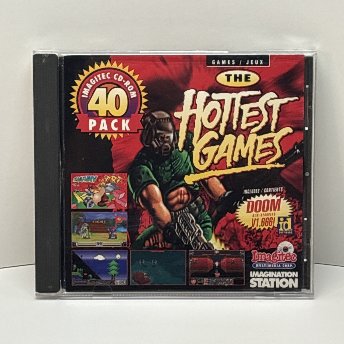 Imagitec CD-ROM 40 Pack Hottest Games Featuring Doom V1.666 (PC, 1994)