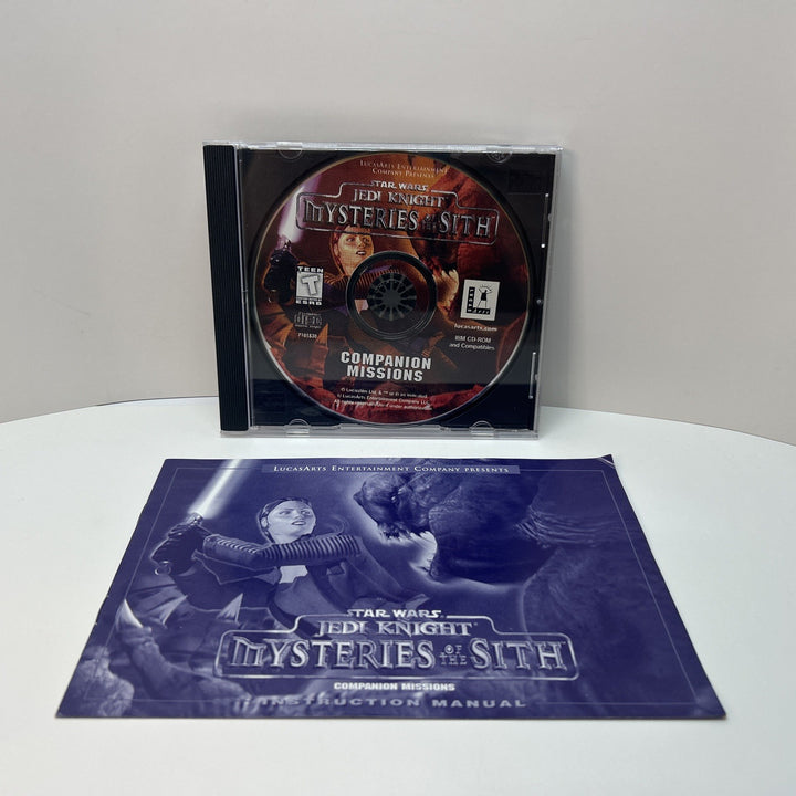 Star Wars Jedi Knight Mysteries of the Sith Companion Missions PC Disc & Manual