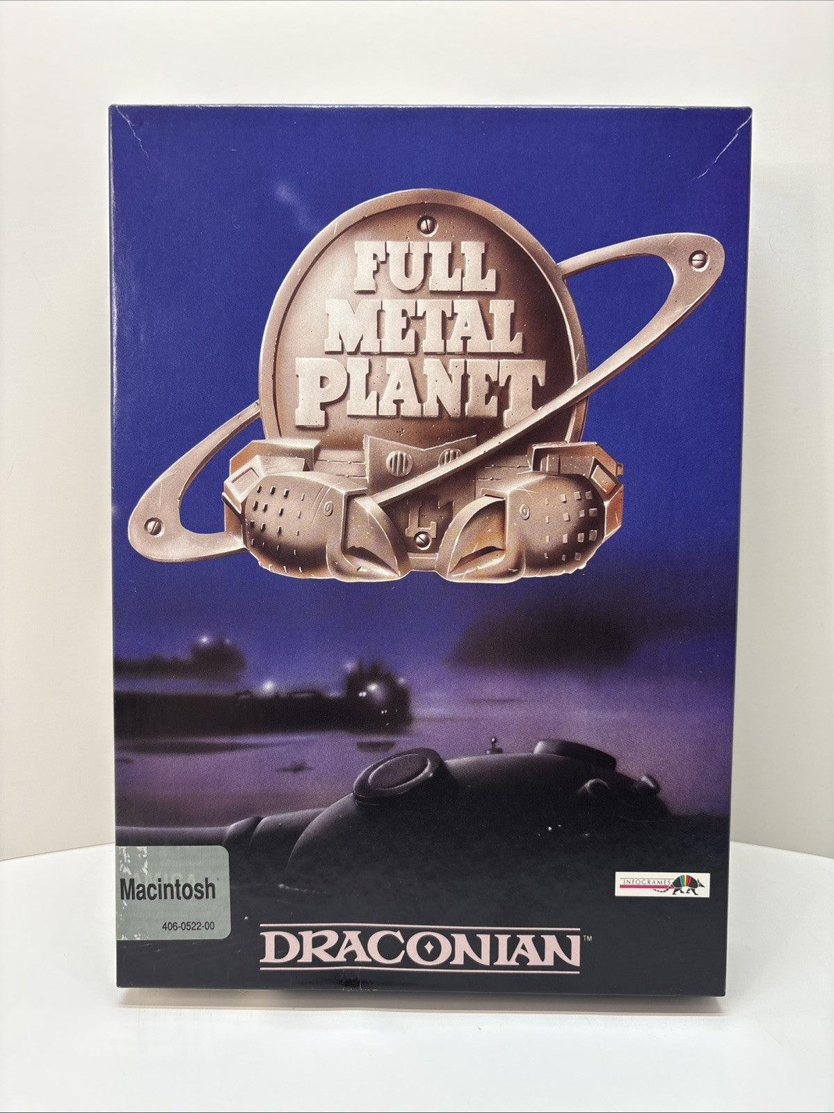 Full Metal Planet Draconian Macintosh Game 3.5" Disks Big Box Vintage CIB