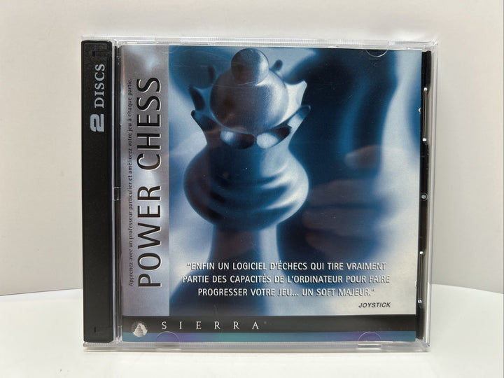 POWER CHESS 1998 SIERRA -  PC GAME 2- Disc , CD-ROM - French Français