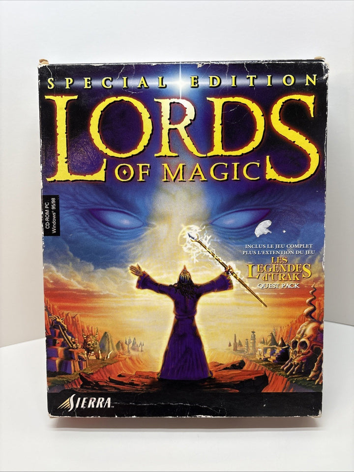 Lords of Magic: Special Edition (PC, 1998) Vintage Big Box PC Game - French