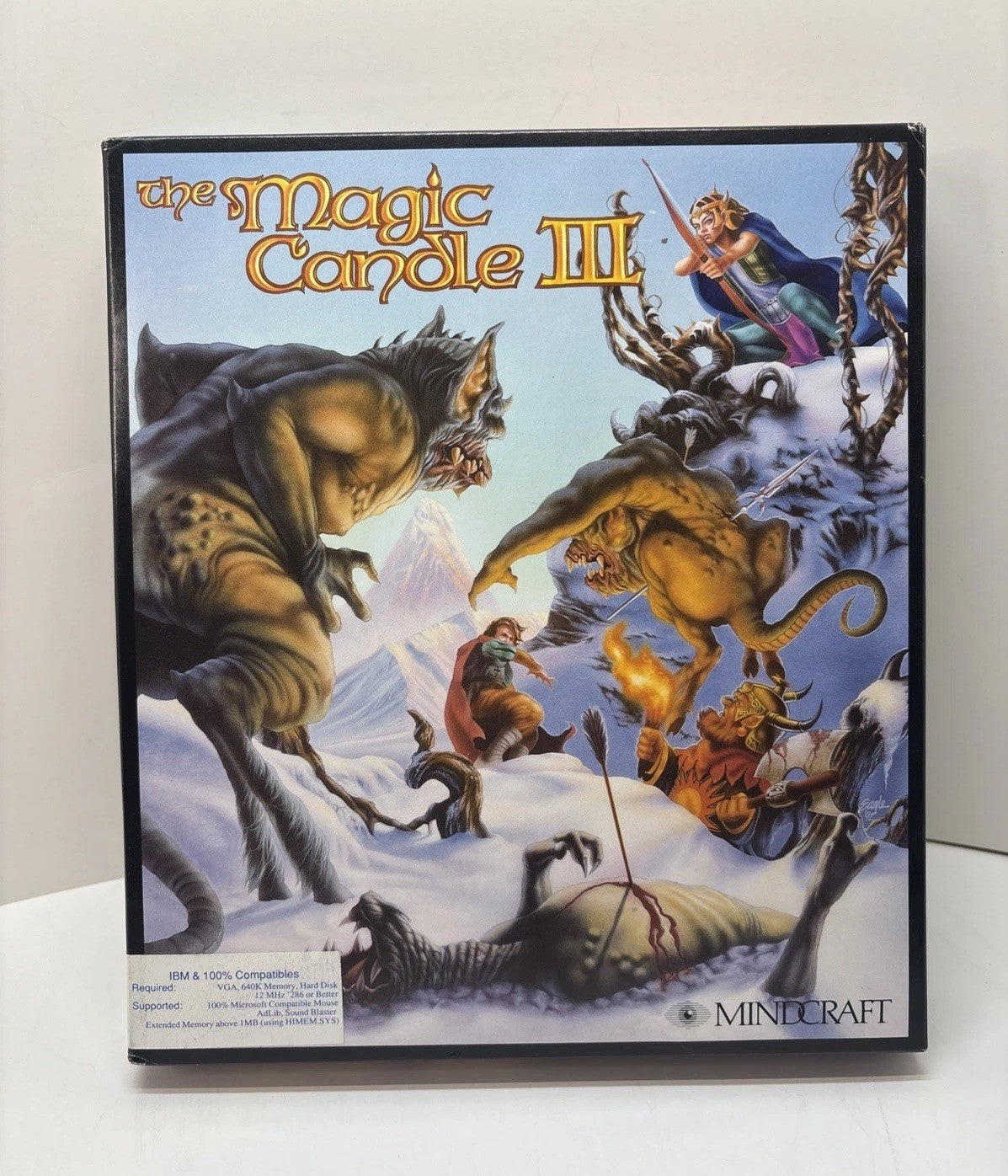 The Magic Candle III PC Big Box – Complete w/ Map, Manual & 3 Disks