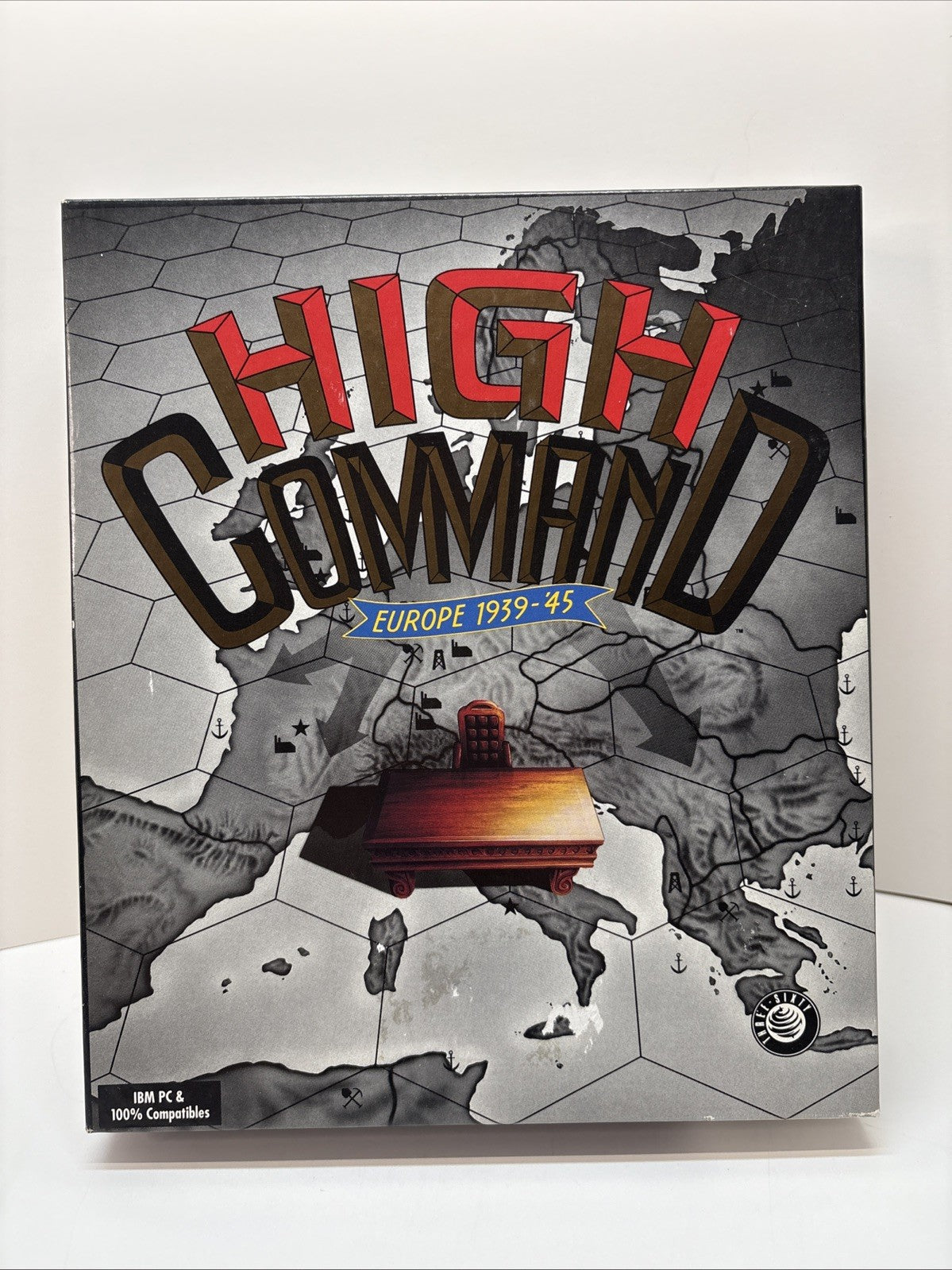 High Command Europe 1939 - '45  PC 3.5” Disks Complete in Big Box - Bonus CD-ROM