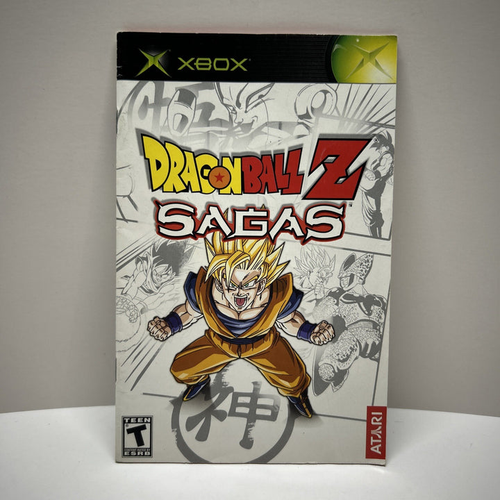 Dragon Ball Z: Sagas (Microsoft Xbox, 2005) Instruction Manual Only