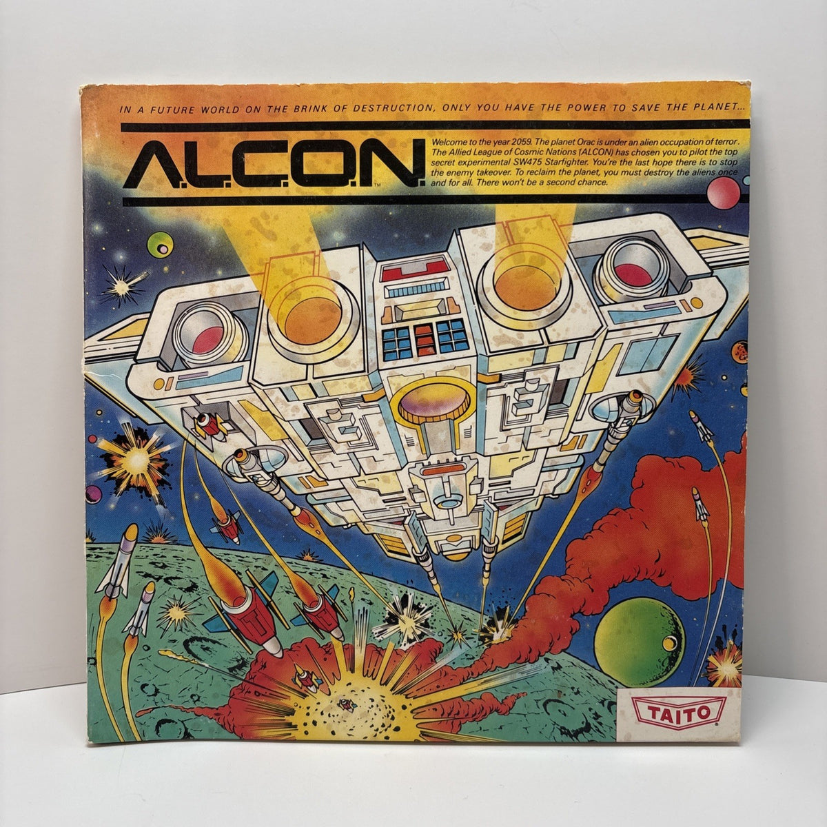 A.L.C.O.N. by Taito for Commodore 64/128, 1987 - ALCON