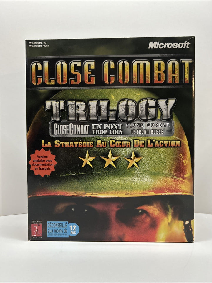 Close Combat Trilogy PC Big Box -Close Combat+2 Exp. English W/ French Box &docs