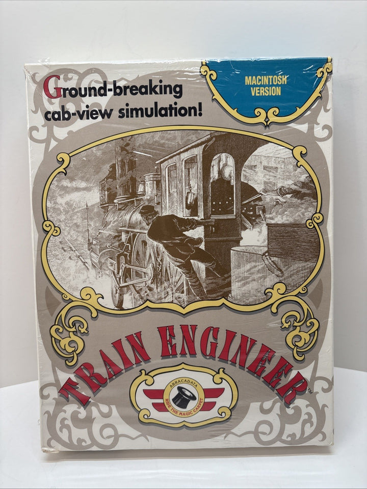 Train Engineer (Macintosh, Abracadata) – Big Box – Complete w/ Manuals & 3.5”