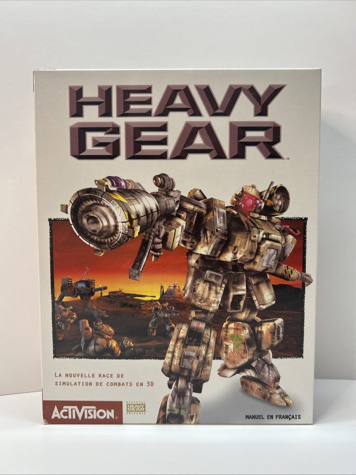 HEAVY GEAR (1997) PC Big Box CIB - Version Française - FR Manual, EN Game