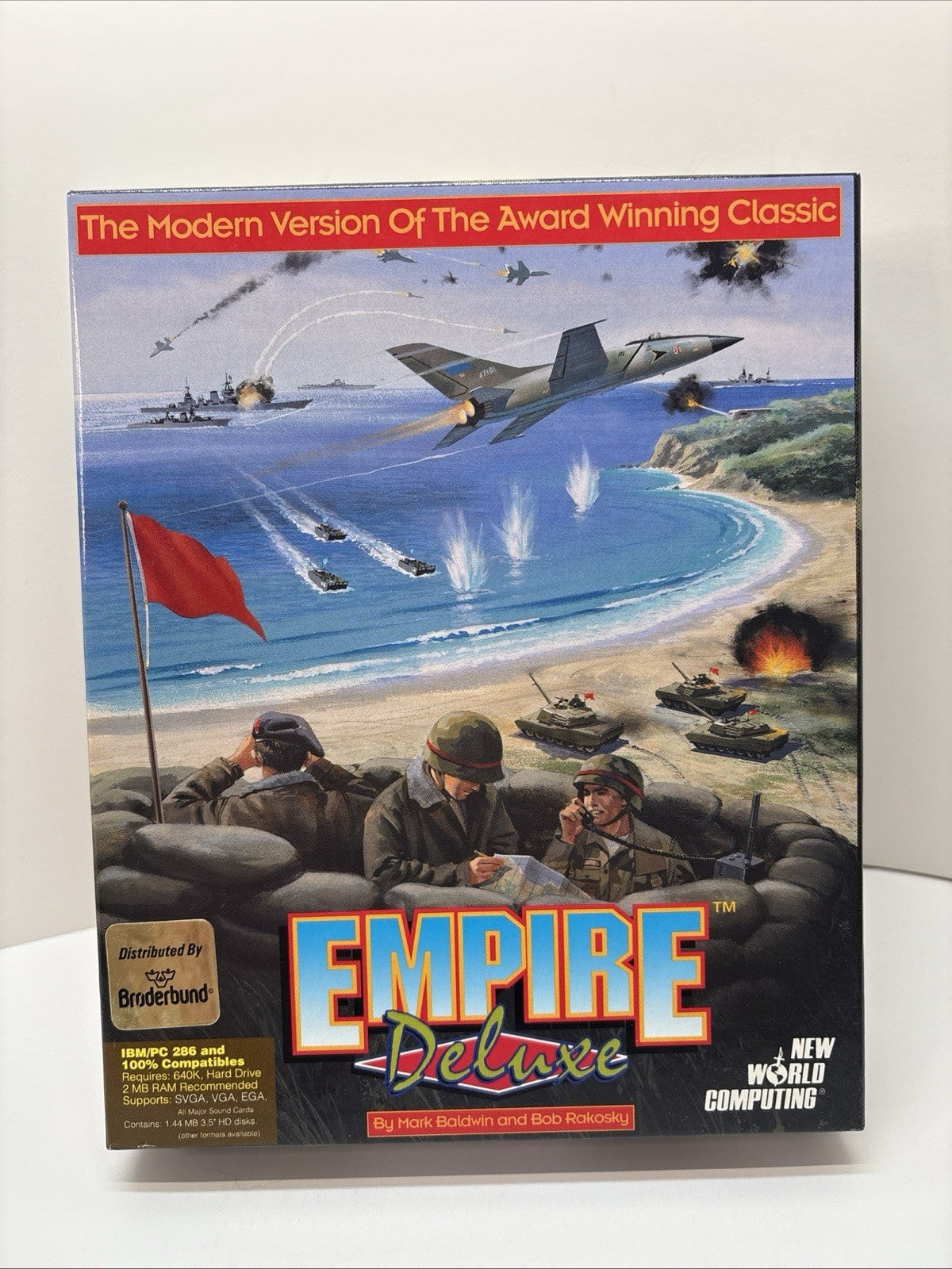 Empire Deluxe 1993 IBM/PC 286 2 3.5” Discs Video Game Complete in Big Box MS-DOS