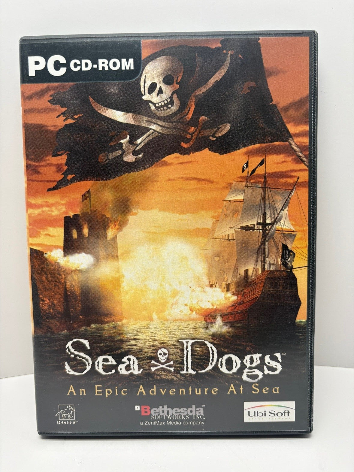 Sea Dogs PC CD-ROM FR Edition DVD Case Pirate RPG Akella Bethesda 2000